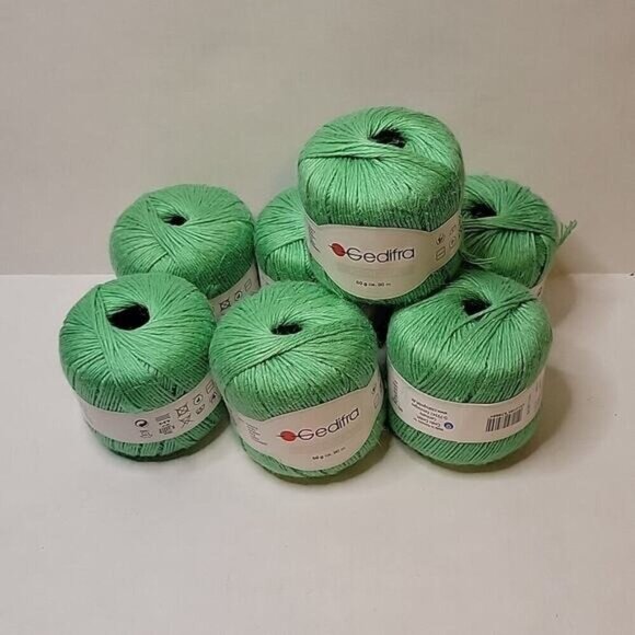 Gedifra Other - Lot of 8 Skeins Gedifra Korella Discontinued Linen Blend Worsted Yarn Color 8469